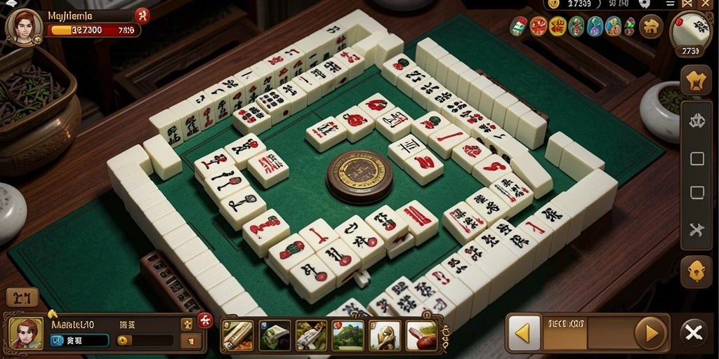 Screenshot gameplay Mahjong yang menarik di 2739.