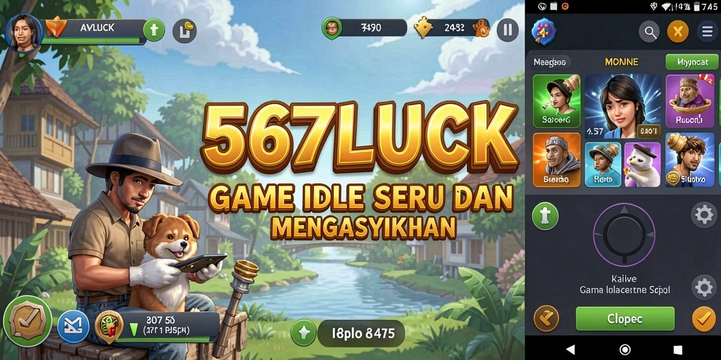 Tampilan gameplay 567LUCK yang mengasyikkan dan menarik.