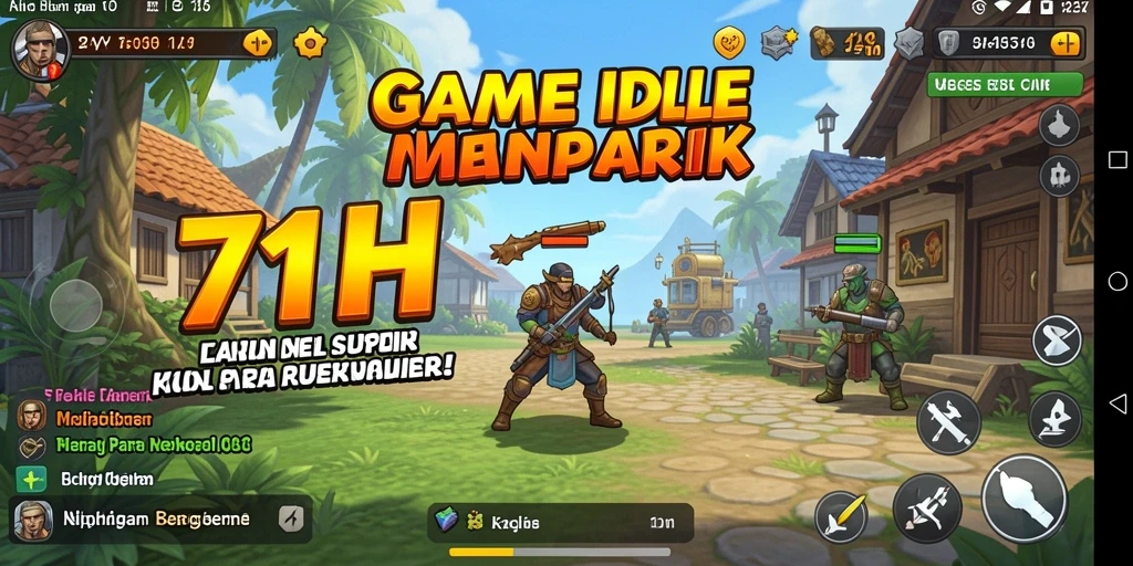 Screenshot gameplay <strong>71H</strong> menunjukkan karakter beraksi dalam mode Idle.