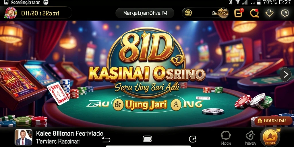 Tampilan menarik dari gameplay 8ID yang menampilkan berbagai permainan Kasino.