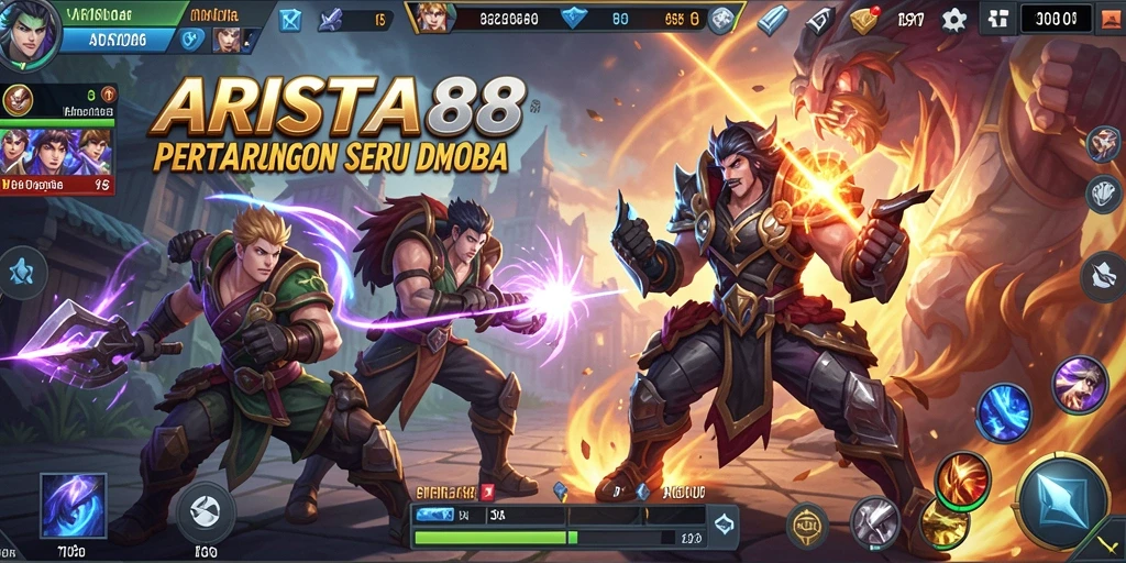 Tampilan gameplay seru dan strategis dalam ARISTA88.