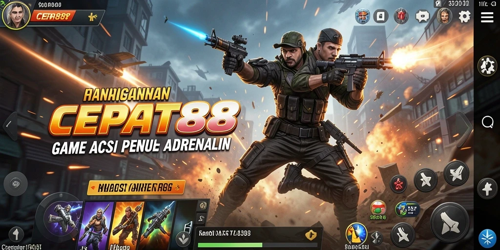 Tampilan gameplay seru dalam aksi penuh ketegangan di CEPAT88.
