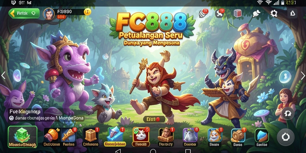 Tampilan gameplay menarik dari FC888 dengan petualangan seru.