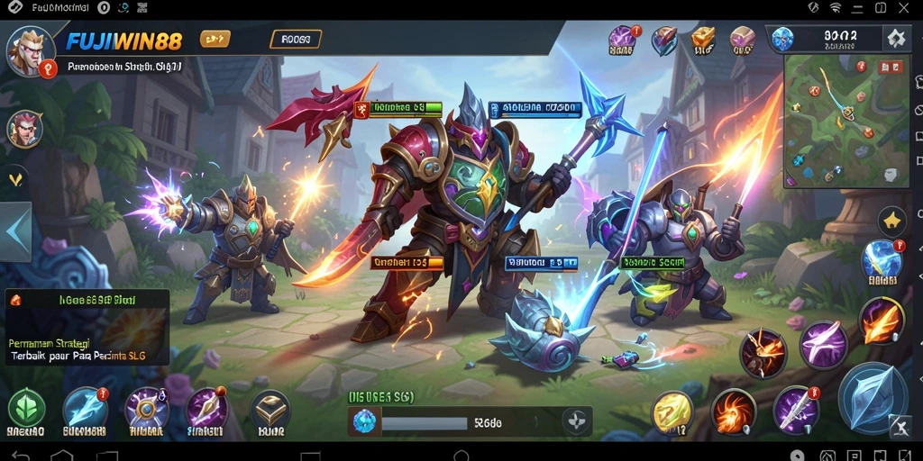 Tampilan gameplay SLG yang mendebarkan dan penuh strategi.