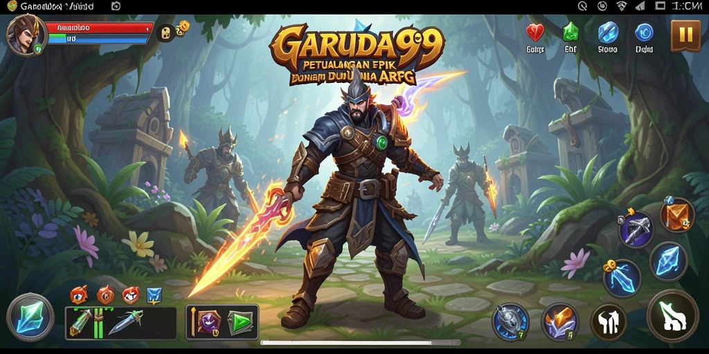 Screenshot bermain GARUDA999 dengan aksi pertarungan ARPG yang mendebarkan.