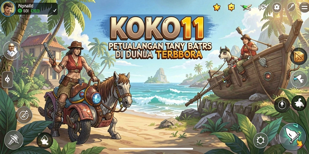 Tampilan gameplay KOKO11 yang menakjubkan di dunia terbuka.