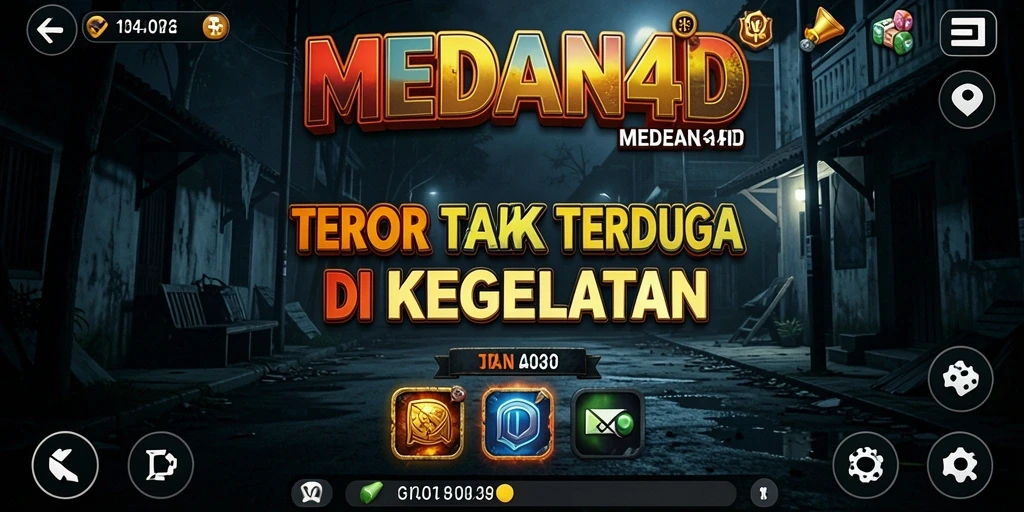 Tampilan gameplay MEDAN4D yang seram dan mencekam.