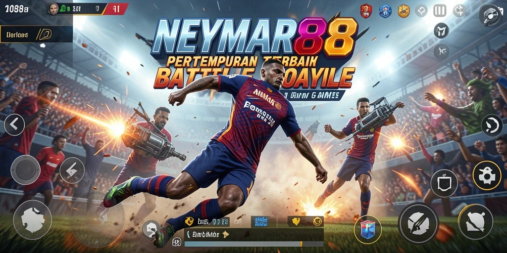 Tampilan gameplay mendebarkan dalam NEYMAR88.