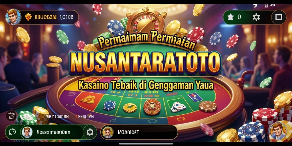 Screenshot NUSANTARATOTO menampilkan gameplay Kasino yang seru dan menarik.