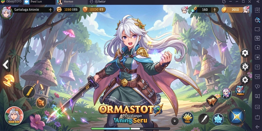 Tampilan menarik dari gameplay Anime di ORMASTOTO.