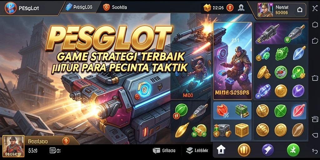 Tampilan intens dari gameplay strategis PESGSLOT.