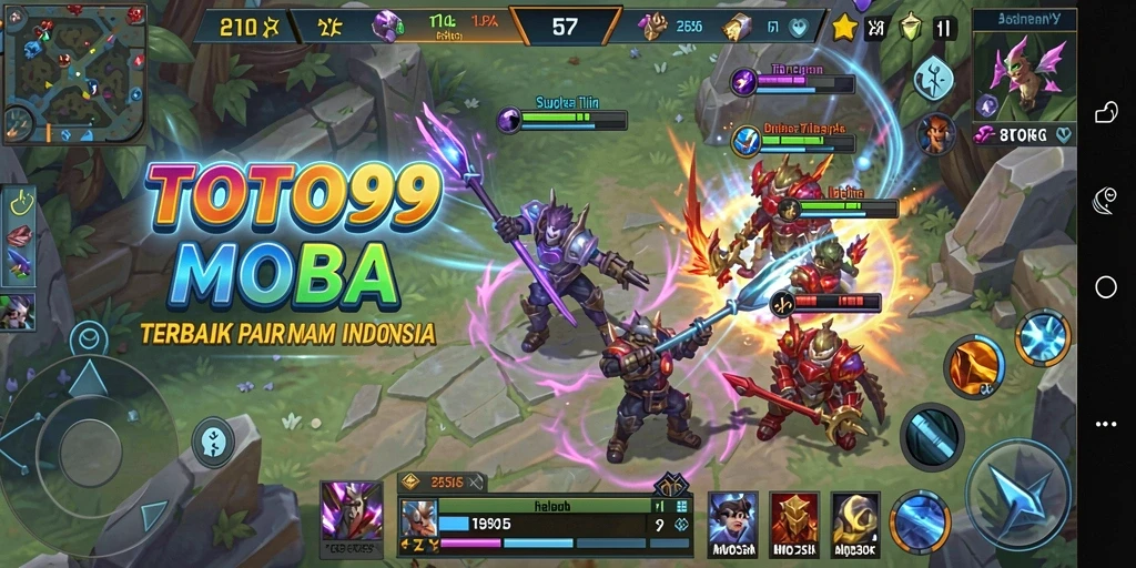 Gameplay seru TOTO99 dengan karakter menarik dan strategi tim.