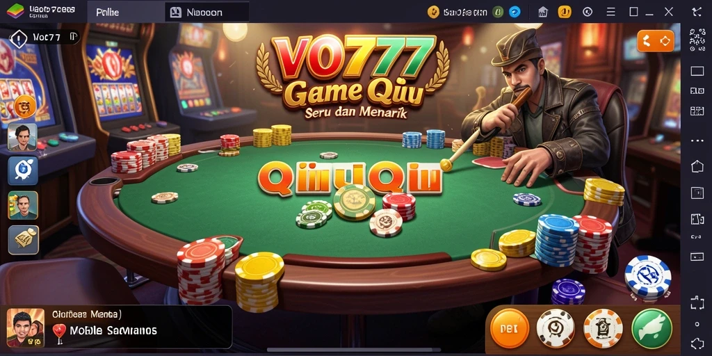 Tampilan screenshot VO777 menampilkan aksi seru permainan QiuQiu.