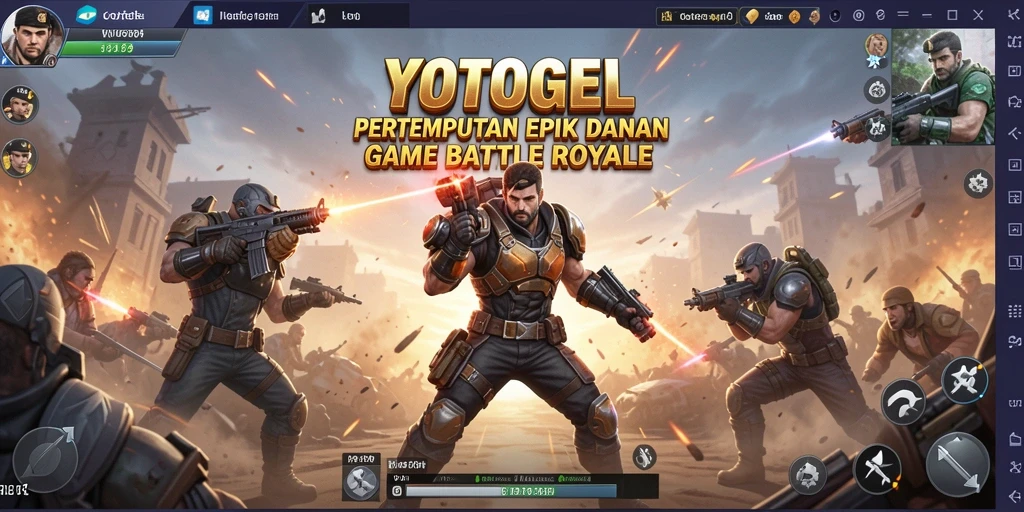Gameplay YOTOGEL yang menegangkan dalam Battle Royale.