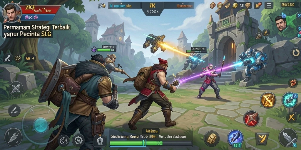 Tampilan gameplay ZK3 yang menarik dan strategi mendalam.